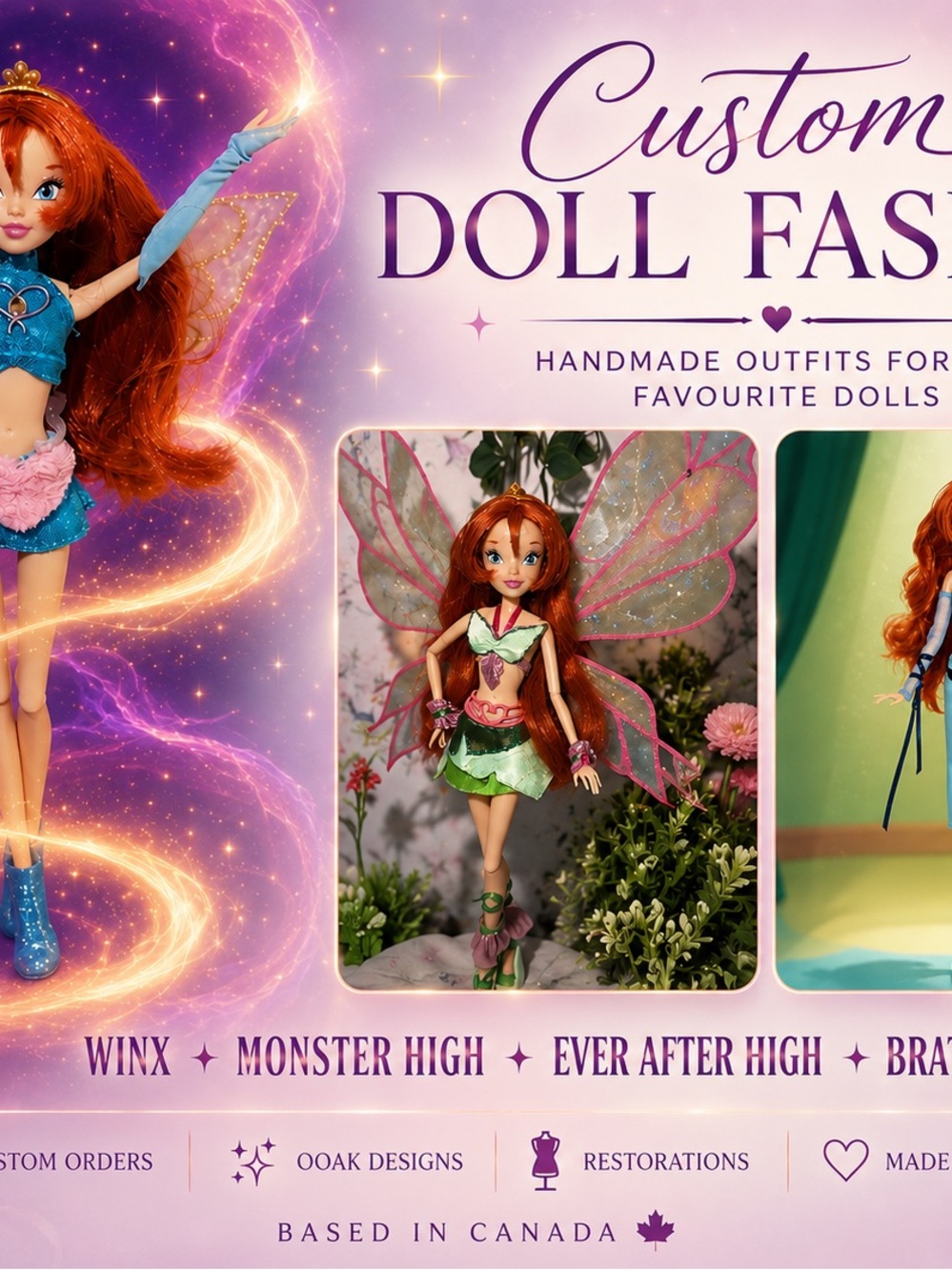 Custom Doll Clothes | Winx • Monster High • Barbie • Bratz • Ever After High